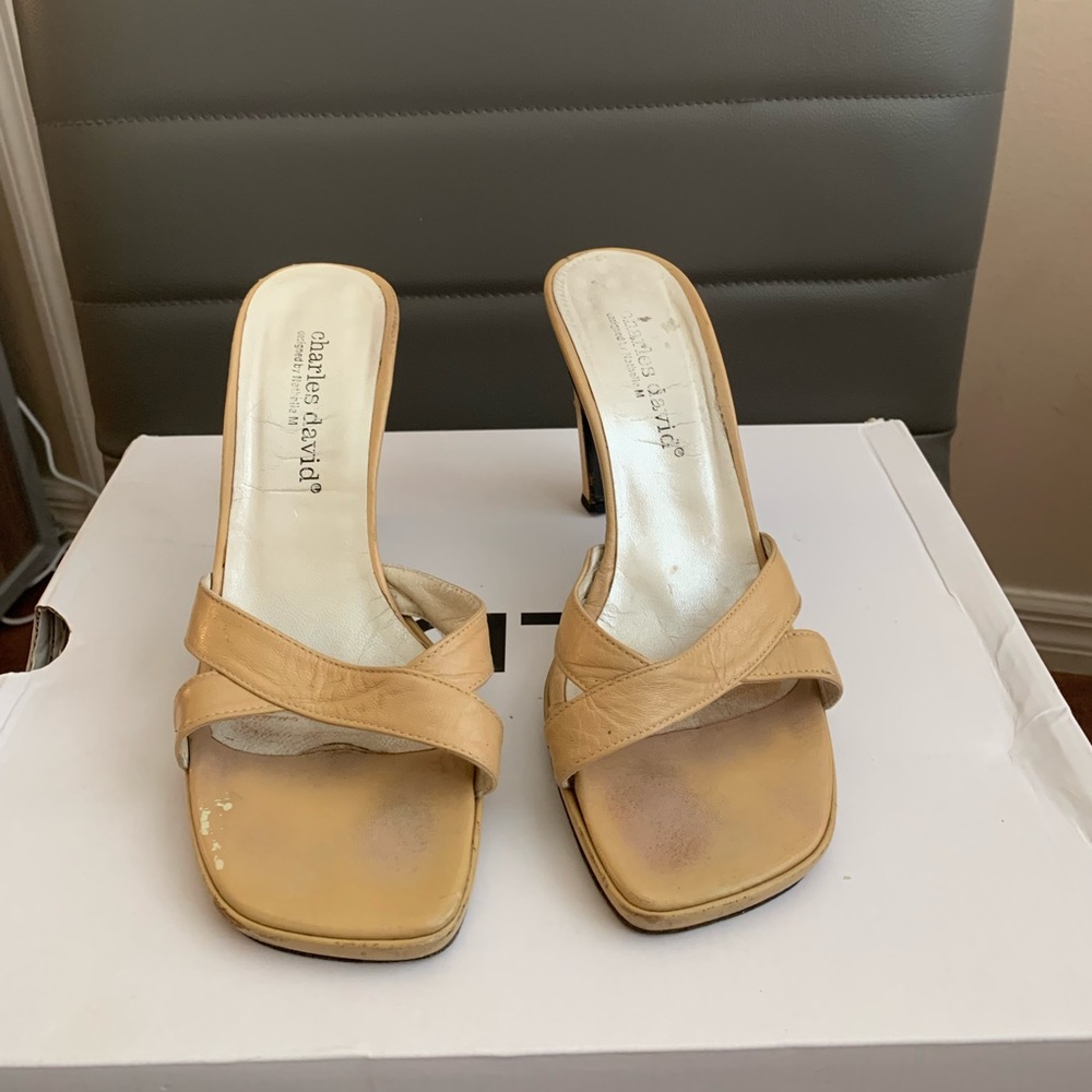 Charles David designed by Nathalie M. nude heels